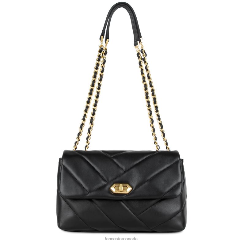 Women Crossbody Bag Croise Matelasse 4J6H2147 Bag Noir Lancaster Paris