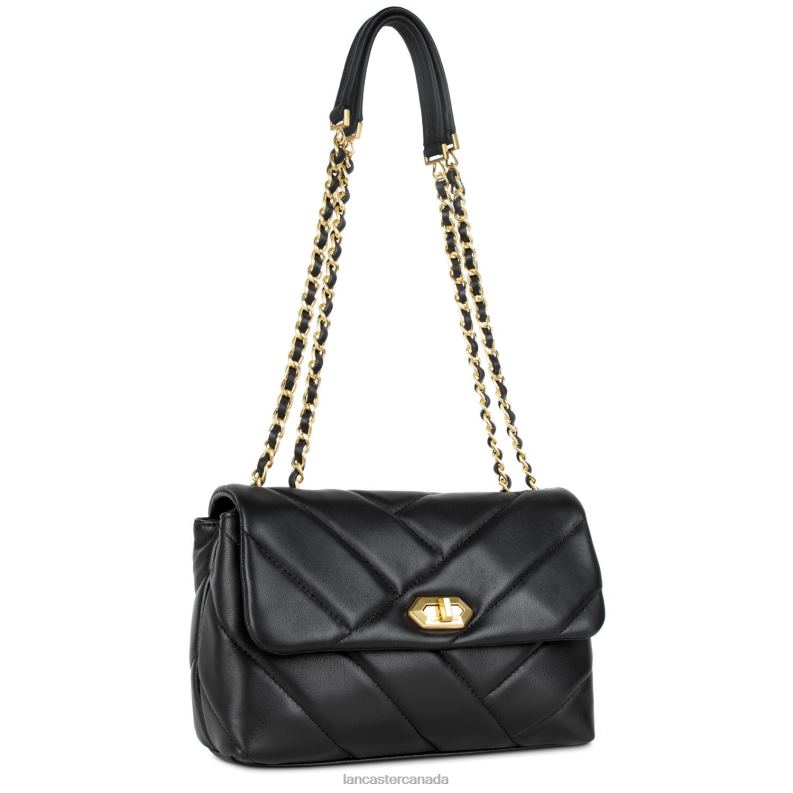 Women Crossbody Bag Croise Matelasse 4J6H2147 Bag Noir Lancaster Paris
