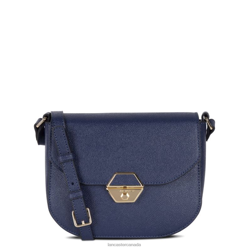 Women Crossbody Bag Delphino 4J6H530 Bag Bleu Fonce Lancaster Paris