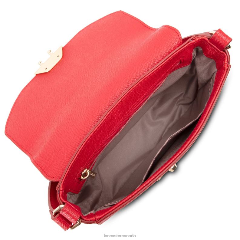 Women Crossbody Bag Delphino 4J6H534 Bag Rouge Lancaster Paris