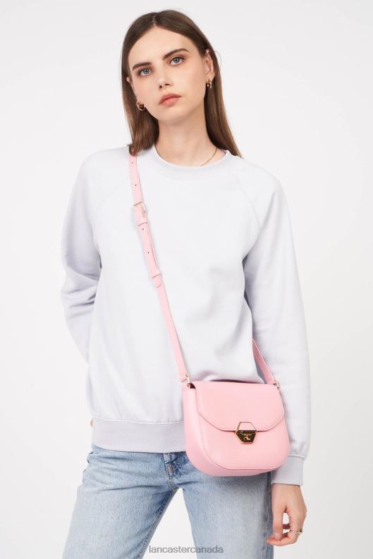 Women Crossbody Bag Delphino 4J6H541 Bag Rose Clair Lancaster Paris