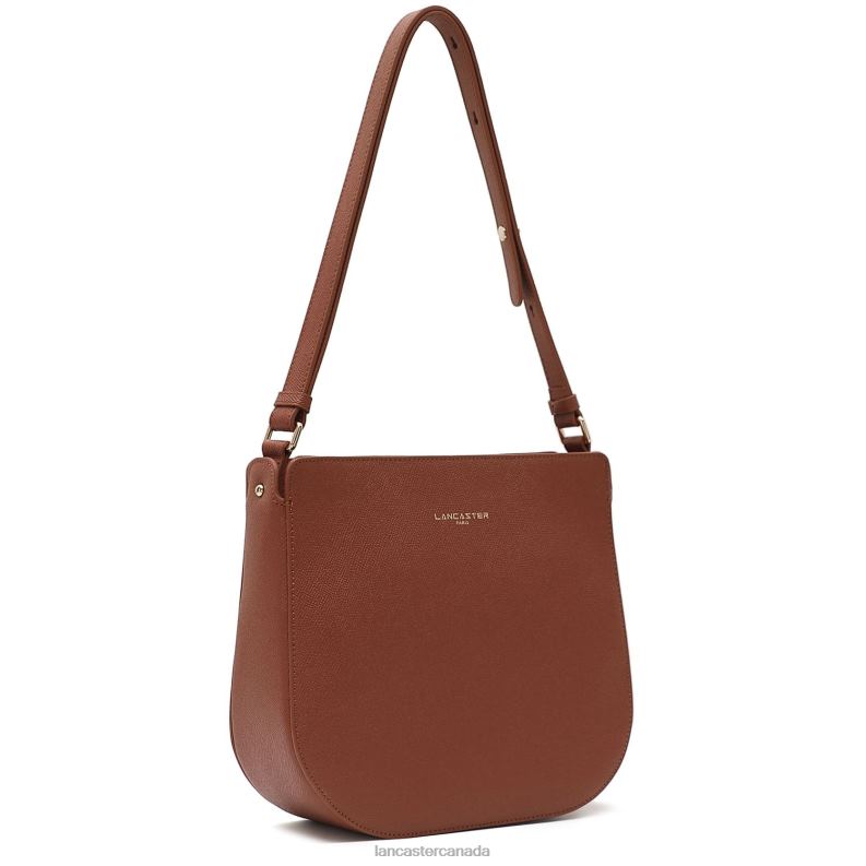 Women Crossbody Bag Delphino New 4J6H2225 Bag Noisette Lancaster Paris
