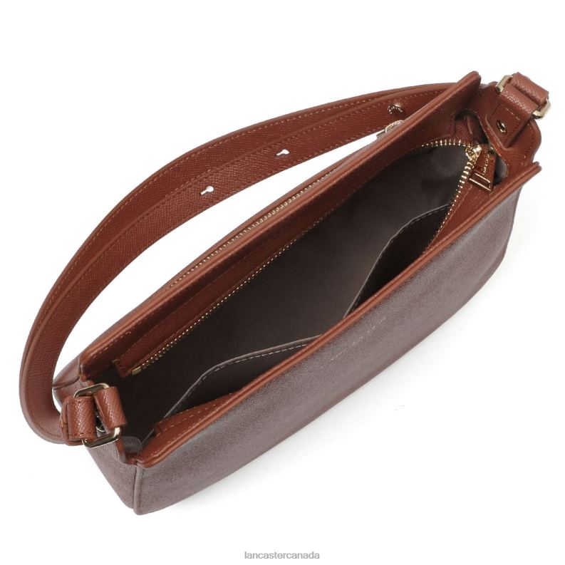 Women Crossbody Bag Delphino New 4J6H2225 Bag Noisette Lancaster Paris