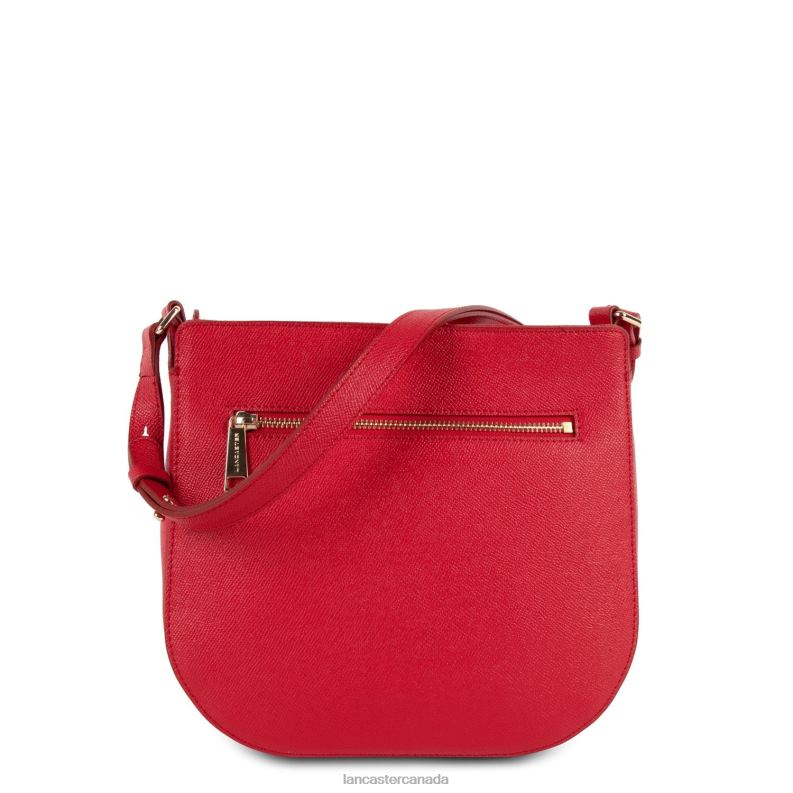 Women Crossbody Bag Delphino New 4J6H2226 Bag Rouge Lancaster Paris