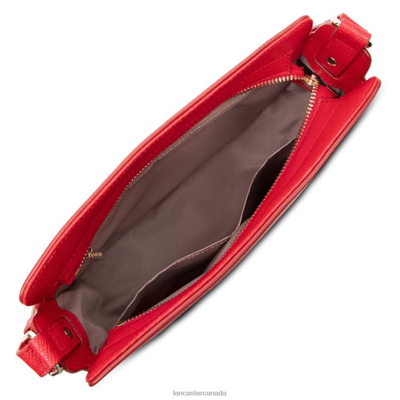 Women Crossbody Bag Delphino New 4J6H2226 Bag Rouge Lancaster Paris