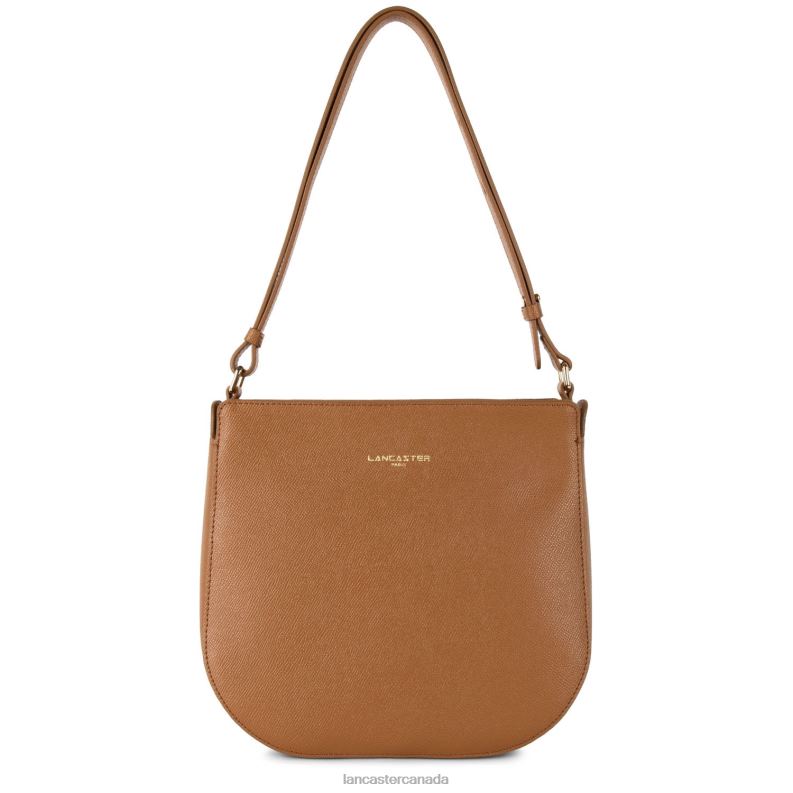 Women Crossbody Bag Delphino New 4J6H2227 Bag Camel Lancaster Paris