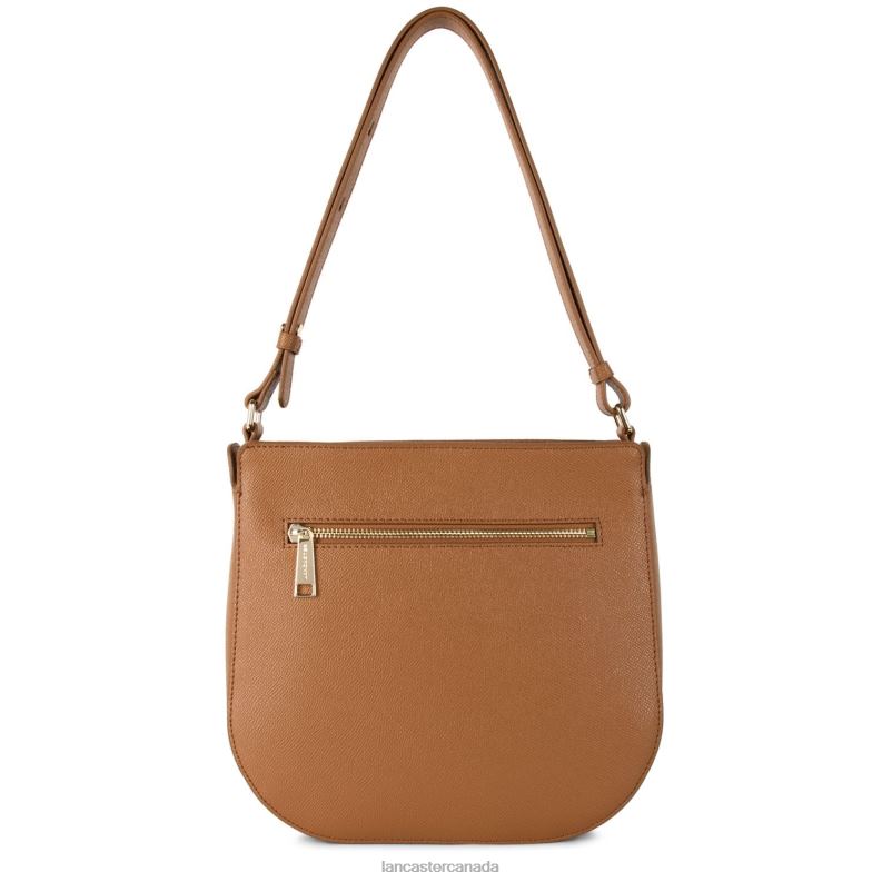 Women Crossbody Bag Delphino New 4J6H2227 Bag Camel Lancaster Paris