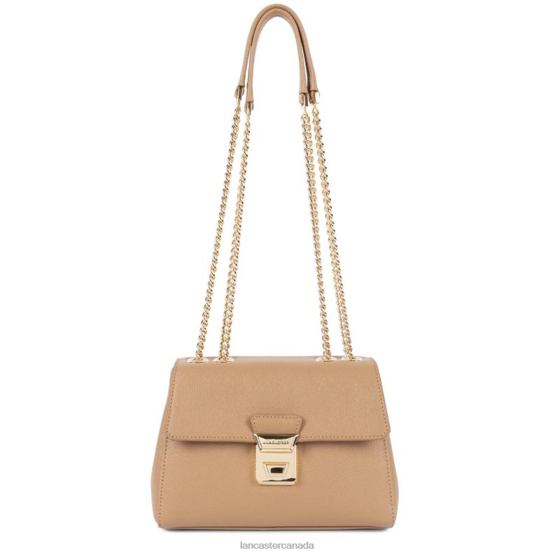 Women Crossbody Bag Delphino Tina 4J6H1470 Bag Naturel Lancaster Paris