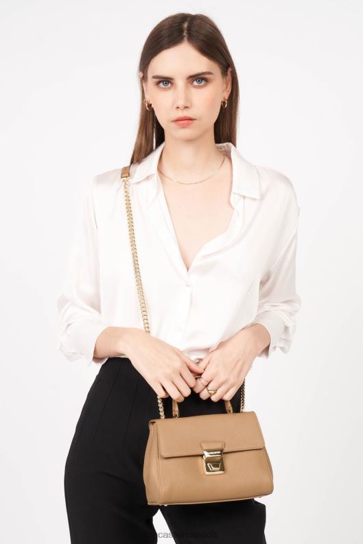 Women Crossbody Bag Delphino Tina 4J6H1470 Bag Naturel Lancaster Paris