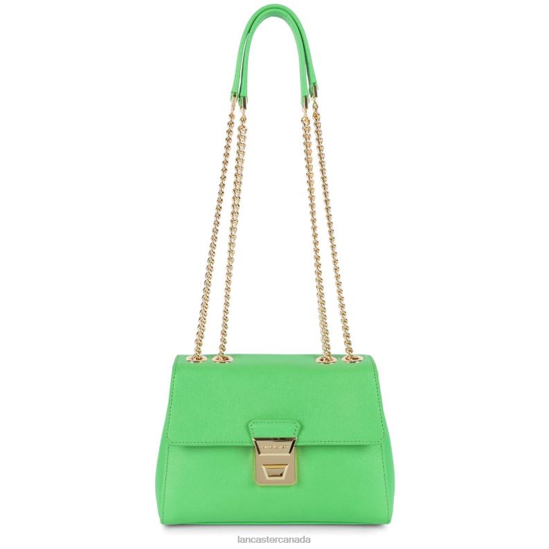 Women Crossbody Bag Delphino Tina 4J6H1471 Bag Vert Ecolo Lancaster Paris