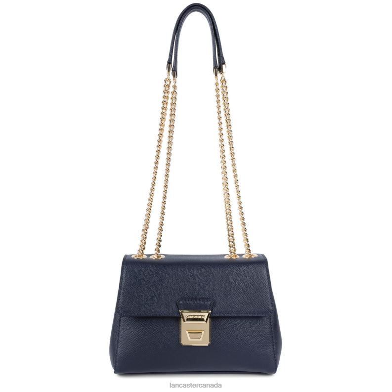 Women Crossbody Bag Delphino Tina 4J6H1472 Bag Bleu Fonce Lancaster Paris