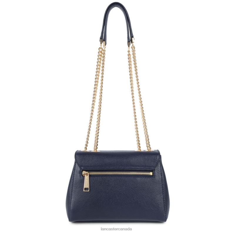 Women Crossbody Bag Delphino Tina 4J6H1472 Bag Bleu Fonce Lancaster Paris