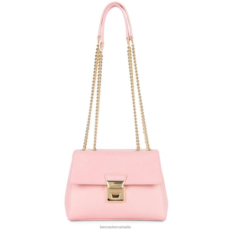 Women Crossbody Bag Delphino Tina 4J6H1473 Bag Rose Clair Lancaster Paris