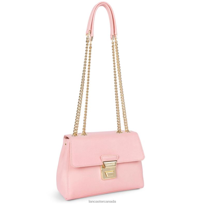 Women Crossbody Bag Delphino Tina 4J6H1473 Bag Rose Clair Lancaster Paris