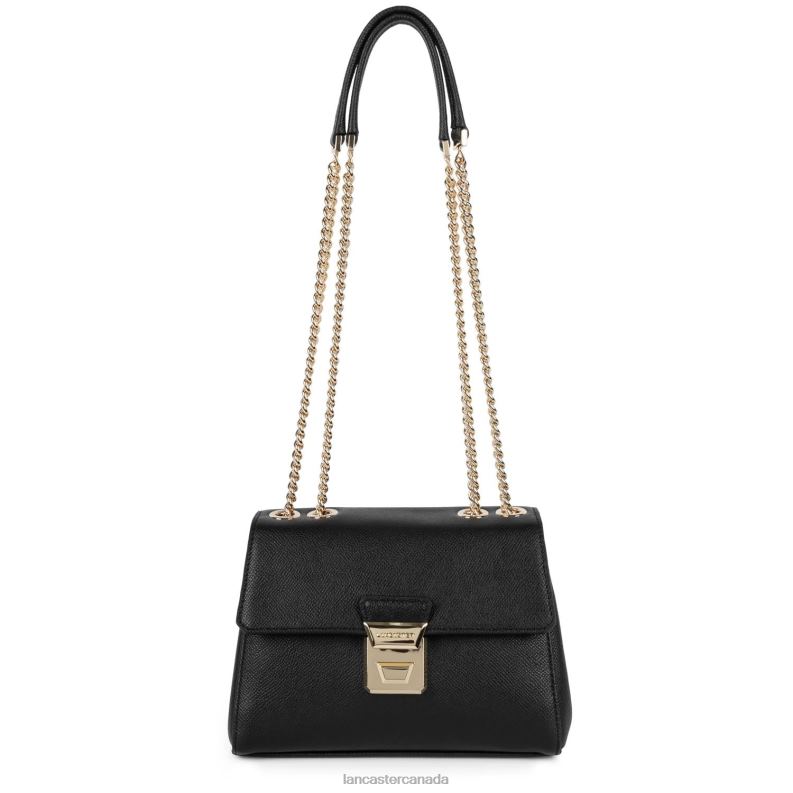 Women Crossbody Bag Delphino Tina 4J6H1474 Bag Noir Lancaster Paris