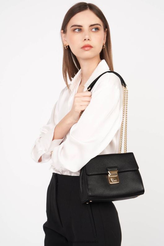 Women Crossbody Bag Delphino Tina 4J6H1474 Bag Noir Lancaster Paris
