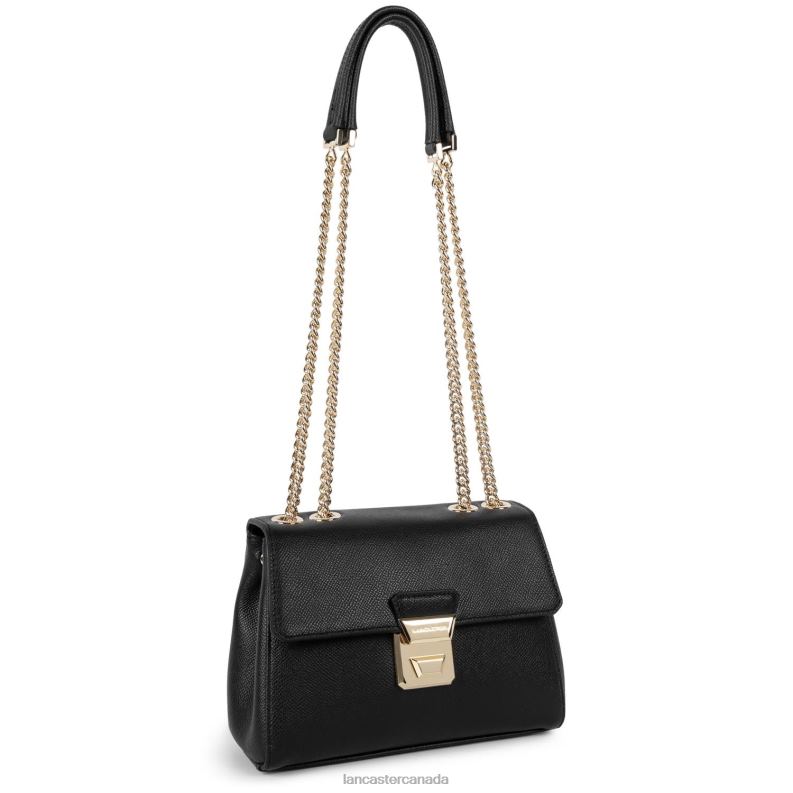 Women Crossbody Bag Delphino Tina 4J6H1474 Bag Noir Lancaster Paris