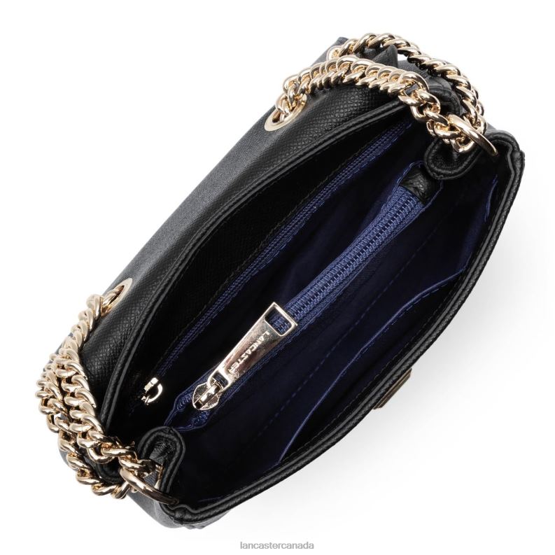 Women Crossbody Bag Delphino Tina 4J6H1474 Bag Noir Lancaster Paris