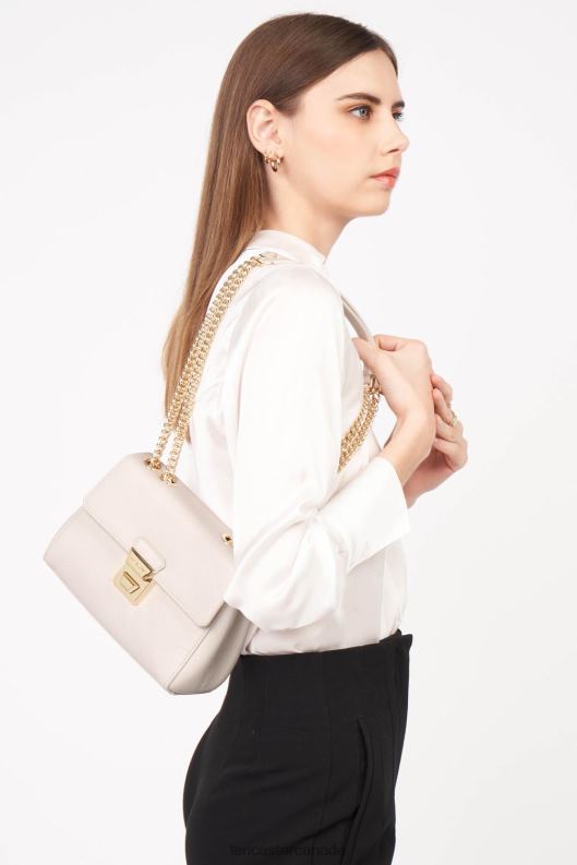 Women Crossbody Bag Delphino Tina 4J6H1475 Bag Ecru Lancaster Paris