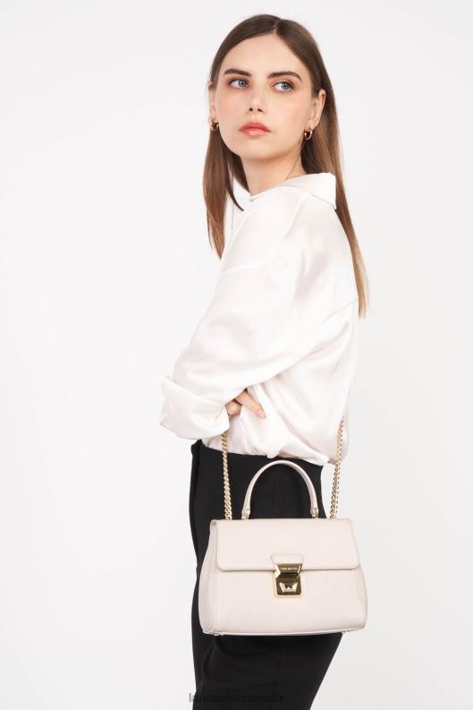 Women Crossbody Bag Delphino Tina 4J6H1475 Bag Ecru Lancaster Paris