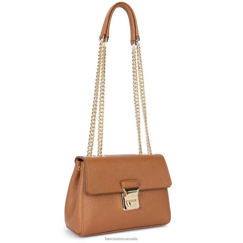 Women Crossbody Bag Delphino Tina 4J6H1476 Bag Camel Lancaster Paris