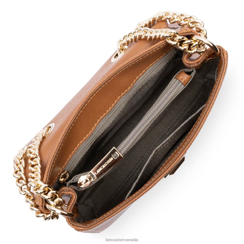 Women Crossbody Bag Delphino Tina 4J6H1476 Bag Camel Lancaster Paris