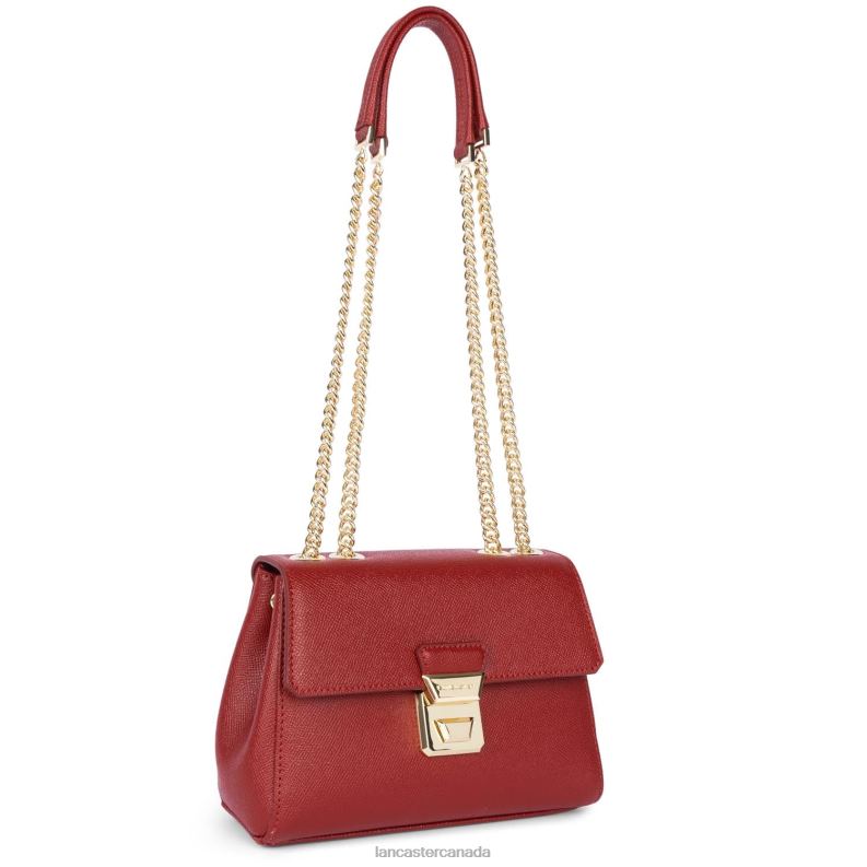 Women Crossbody Bag Delphino Tina 4J6H1477 Bag Carmin Lancaster Paris