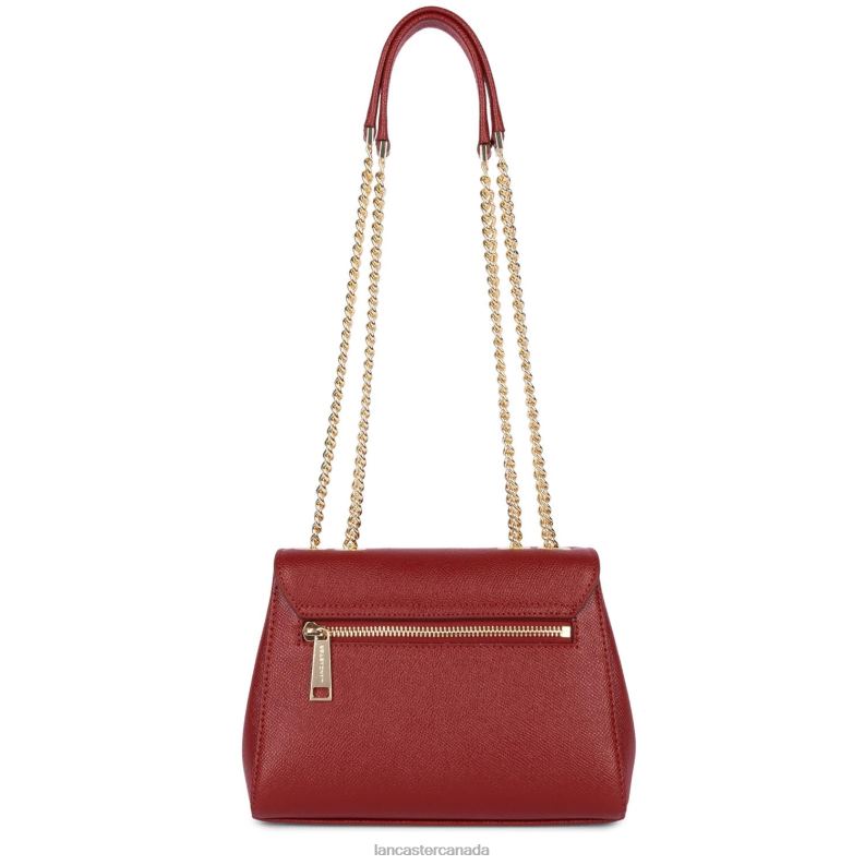 Women Crossbody Bag Delphino Tina 4J6H1477 Bag Carmin Lancaster Paris