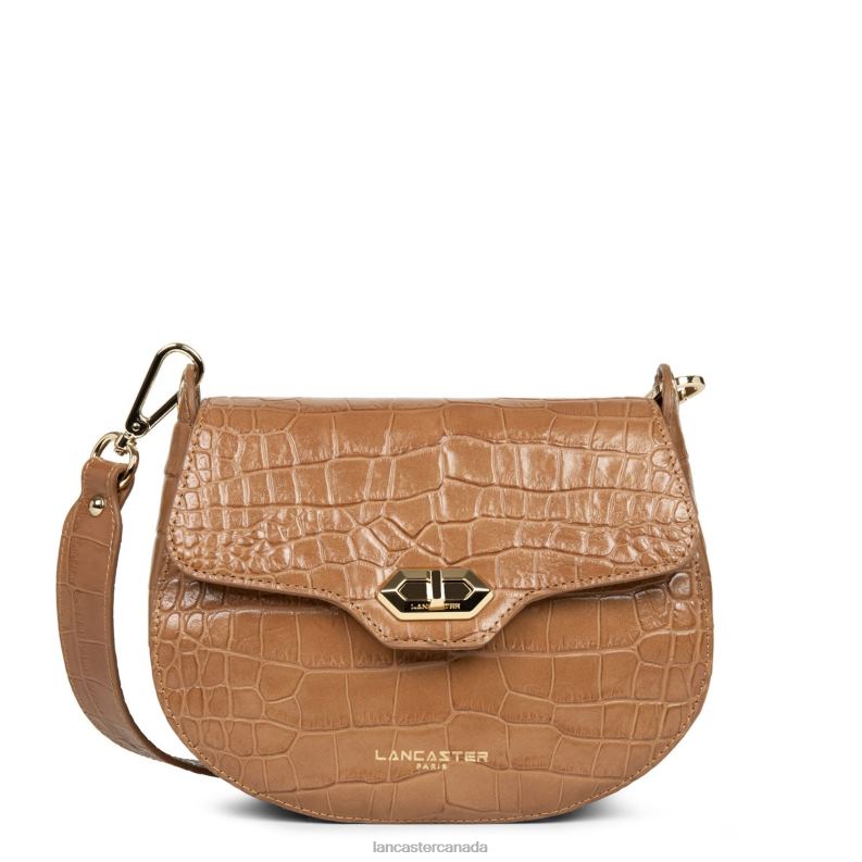 Women Crossbody Bag Exotic Croco Cn 4J6H2179 Bag Camel Lancaster Paris