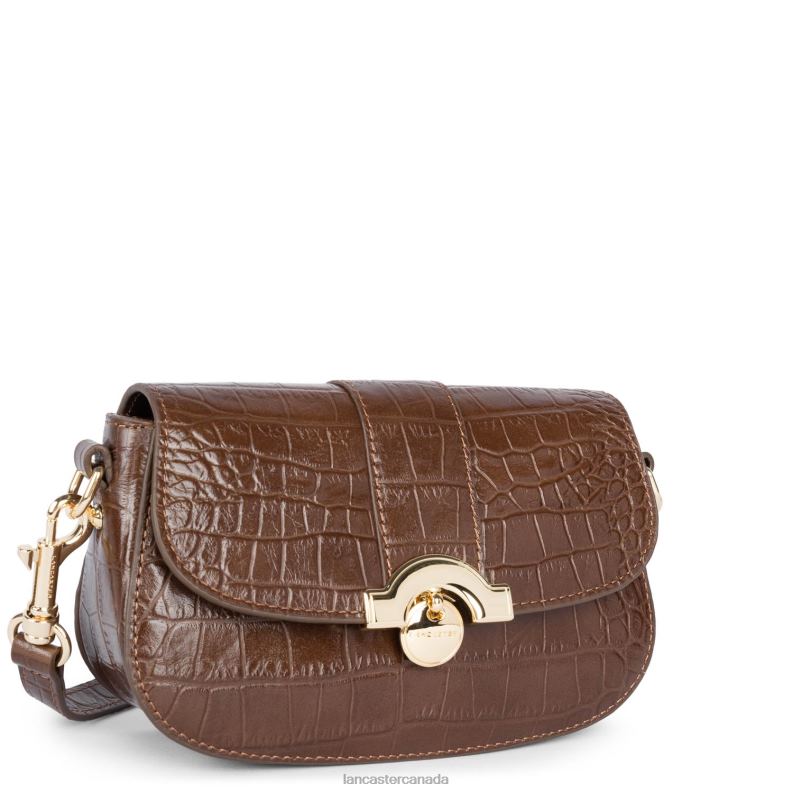 Women Crossbody Bag Exotic Croco Cn 4J6H2409 Bag Vison Lancaster Paris