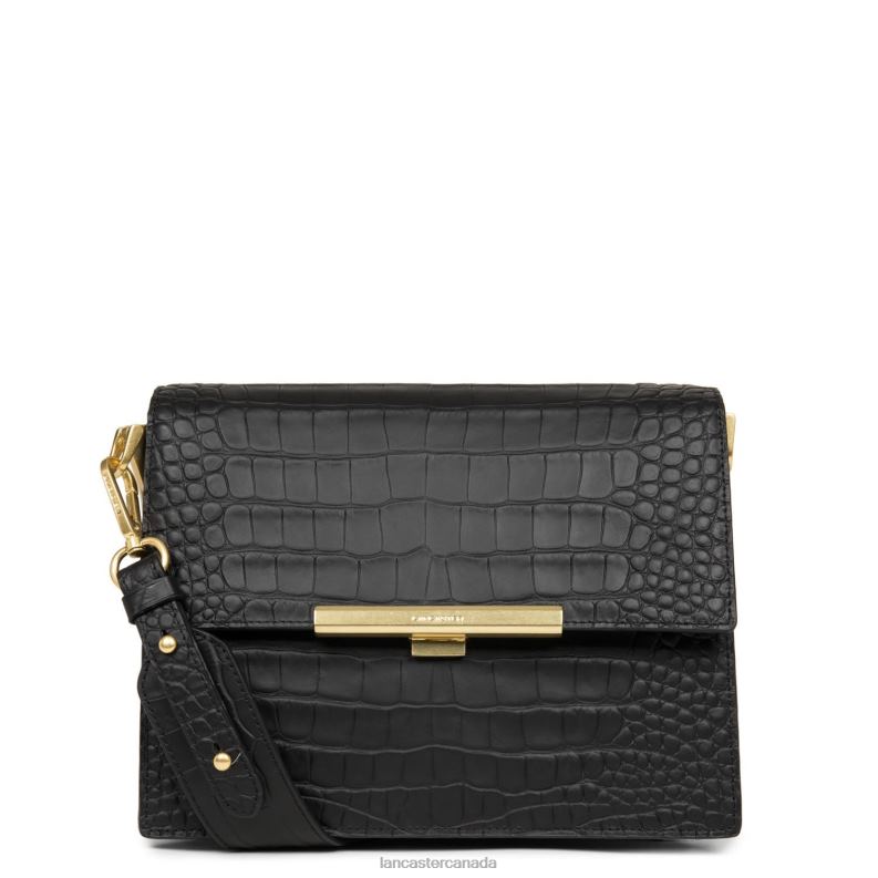 Women Crossbody Bag Exotic Lee 4J6H2034 Bag Noir Lancaster Paris