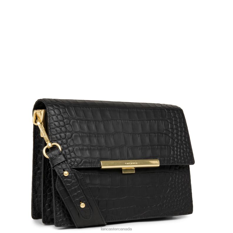 Women Crossbody Bag Exotic Lee 4J6H2034 Bag Noir Lancaster Paris