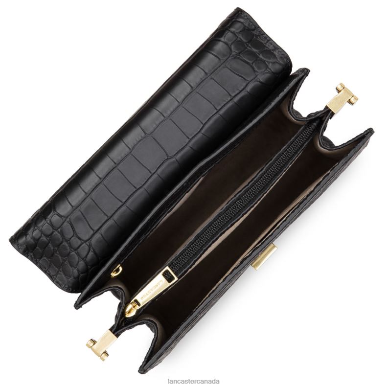 Women Crossbody Bag Exotic Lee 4J6H2034 Bag Noir Lancaster Paris