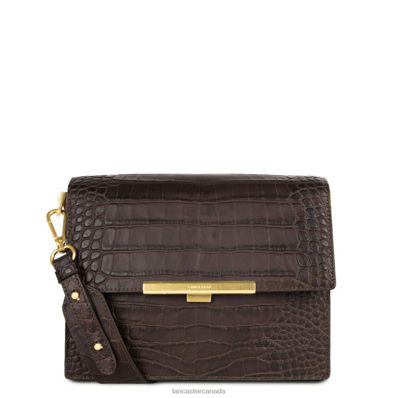Women Crossbody Bag Exotic Lee 4J6H2036 Bag Marron Lancaster Paris