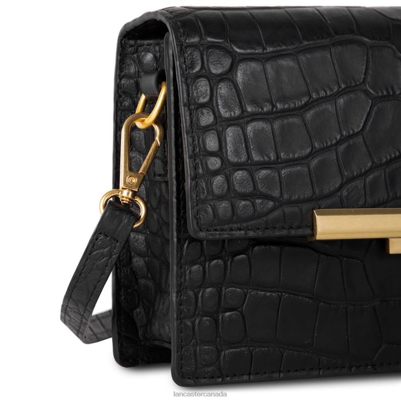 Women Crossbody Bag Exotic Lee New 4J6H2040 Bag Noir Lancaster Paris