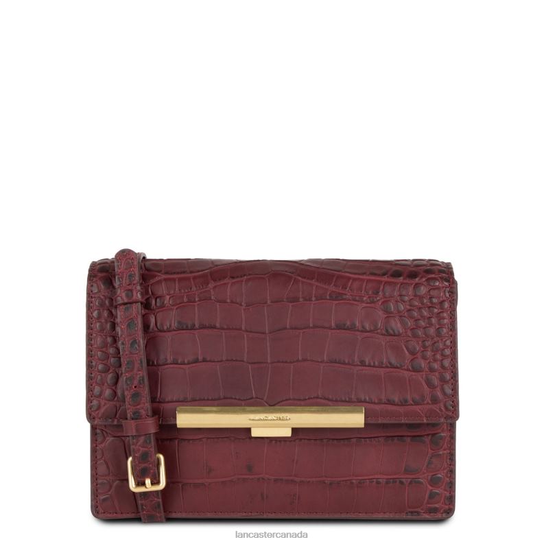 Women Crossbody Bag Exotic Lee New 4J6H2045 Bag Pourpre Lancaster Paris