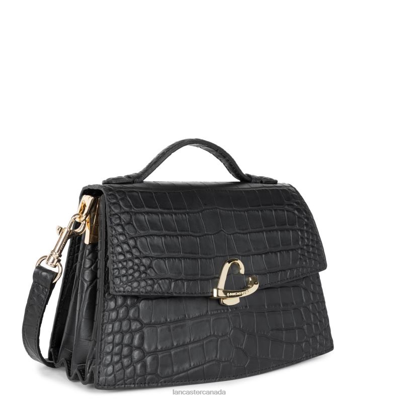 Women Crossbody Bag Exotic Philia 4J6H1988 Bag Noir Lancaster Paris