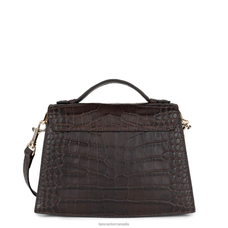Women Crossbody Bag Exotic Philia 4J6H1991 Bag Marron Lancaster Paris