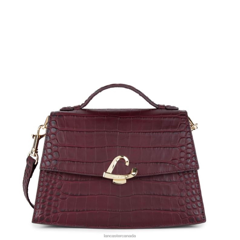 Women Crossbody Bag Exotic Philia 4J6H1992 Bag Pourpre Lancaster Paris