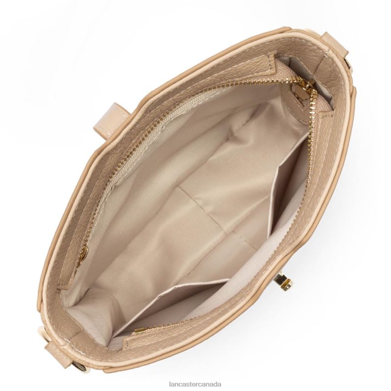 Women Crossbody Bag Foulonne Milano 4J6H348 Bag Beige Fonce Lancaster Paris