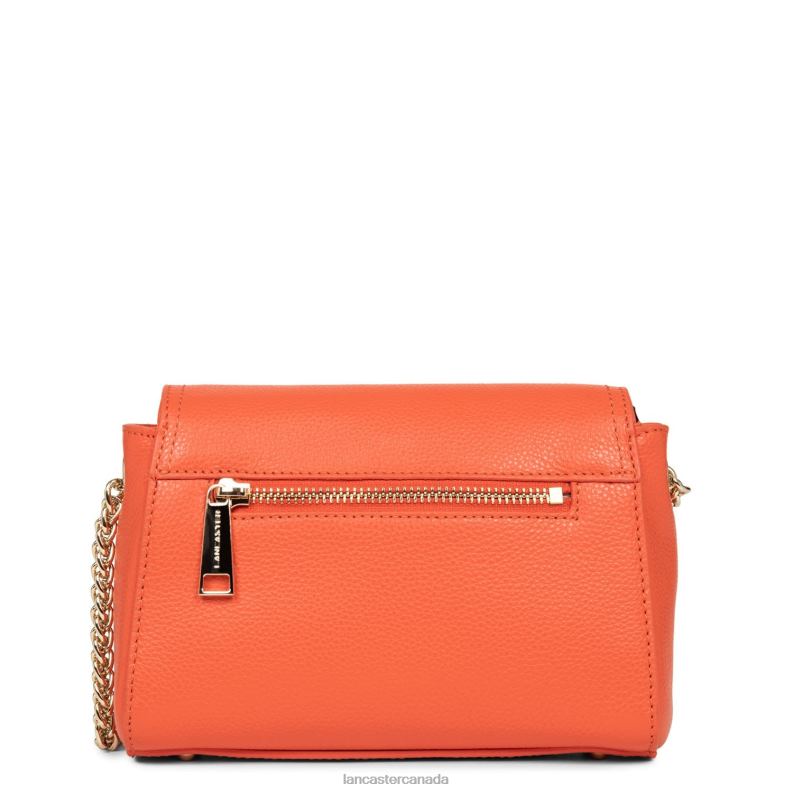 Women Crossbody Bag Foulonne Milano Fashion 4J6H1369 Bag Orange Lancaster Paris