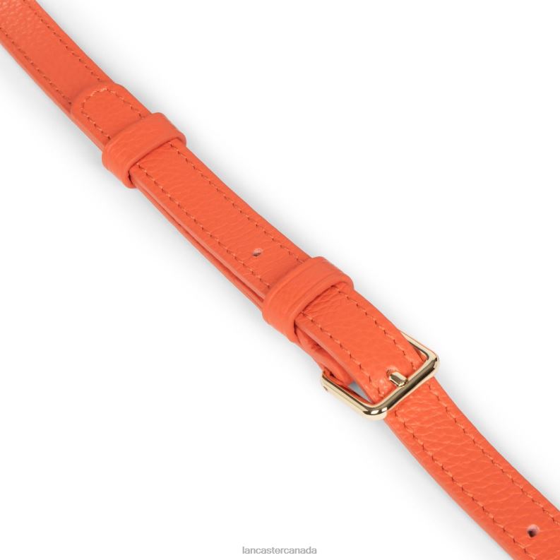 Women Crossbody Bag Foulonne Milano Fashion 4J6H1369 Bag Orange Lancaster Paris