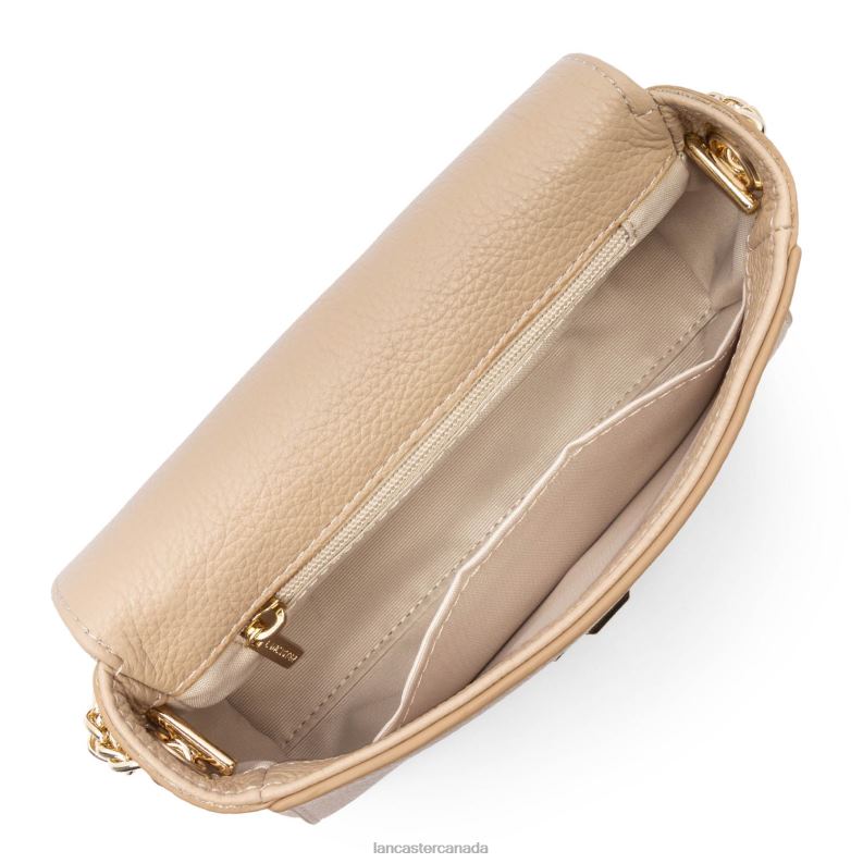 Women Crossbody Bag Foulonne Milano Fashion 4J6H1379 Bag Beige Fonce Lancaster Paris