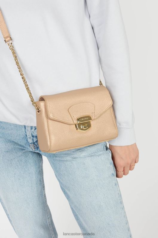 Women Crossbody Bag Foulonne Milano Fashion 4J6H1379 Bag Beige Fonce Lancaster Paris