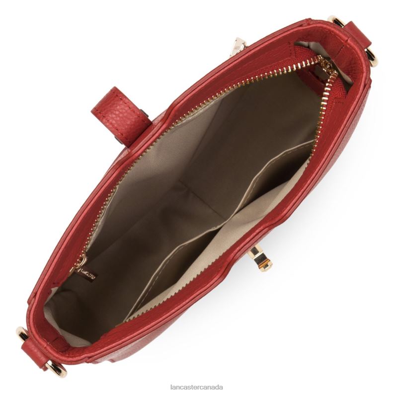 Women Crossbody Bag Foulonne Milano Lightweight 4J6H322 Bag Rouge Lancaster Paris