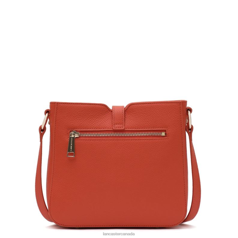 Women Crossbody Bag Foulonne Milano Lightweight 4J6H334 Bag Orange Lancaster Paris