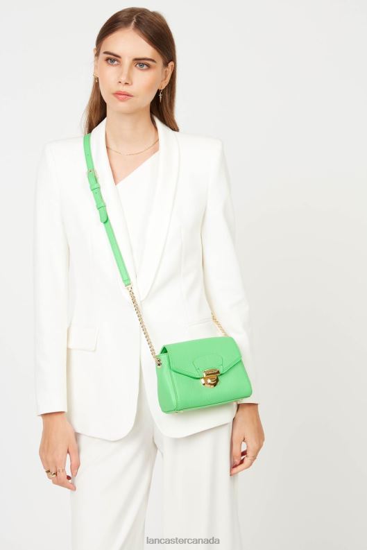 Women Crossbody Bag Foulonne Milano New 4J6H1347 Bag Vert Ecolo Lancaster Paris