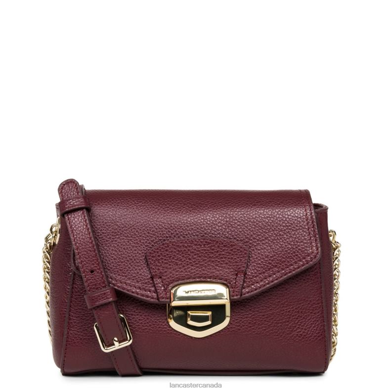 Women Crossbody Bag Foulonne Milano New 4J6H1356 Bag Pourpre Lancaster Paris