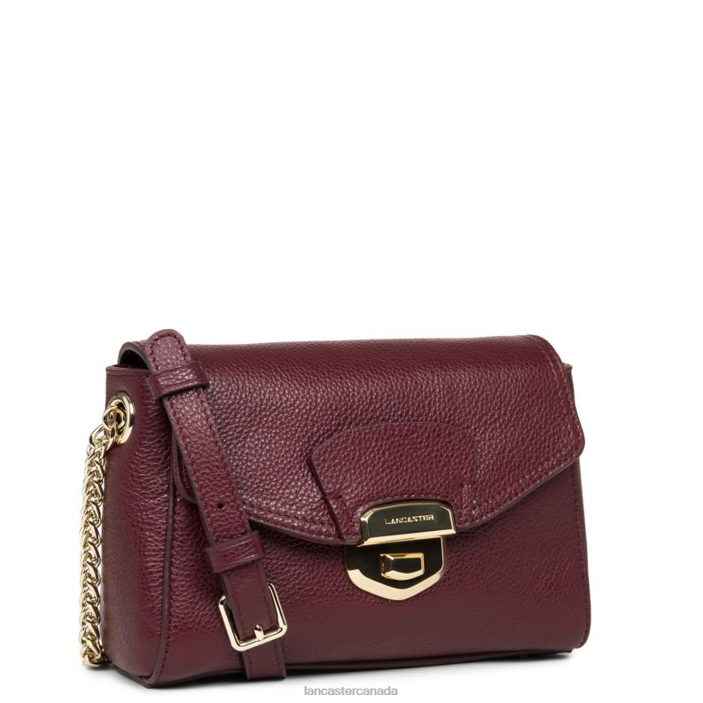 Women Crossbody Bag Foulonne Milano New 4J6H1356 Bag Pourpre Lancaster Paris