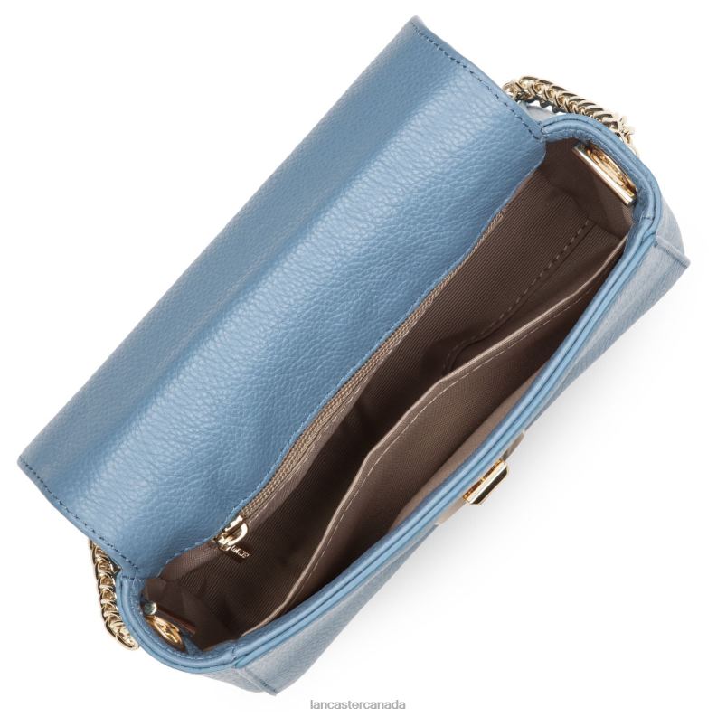 Women Crossbody Bag Foulonne Milano New 4J6H1362 Bag Bleu Stone Lancaster Paris